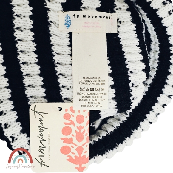 New! Free People Stripe It Up Cool Down Beanie - Picture 5 of 6
